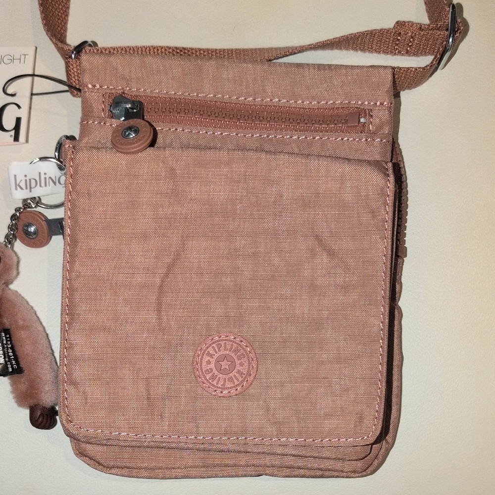 Kipling Light Pink/Peachy Color Crossbody Bag NWT - Picture 4 of 16